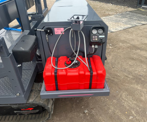 Zelfrijdende rups oogstmachine 